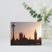 London sunset briefkaart (Staand voorkant)