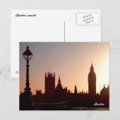 London sunset briefkaart (Voorkant / Achterkant)