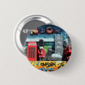 London Symbol Ronde Button 5,7 Cm (Voorkant /achterkant)