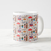 London Symbols Pattern Grote Koffiekop (Voorkant rechts)