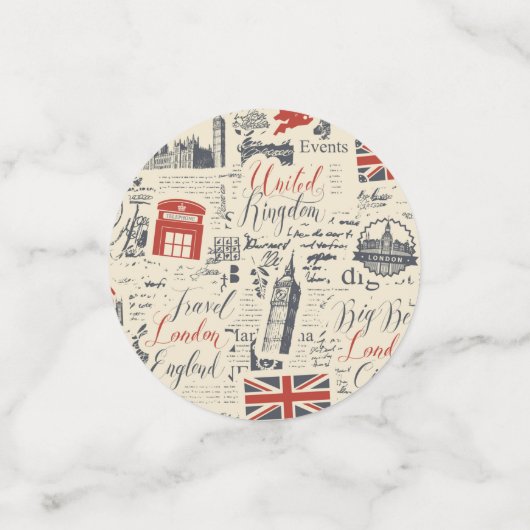  London Table Confetti (Kleine voorkant)