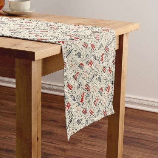 London Table Runner Lange Tafelloper (Voorbeeld)