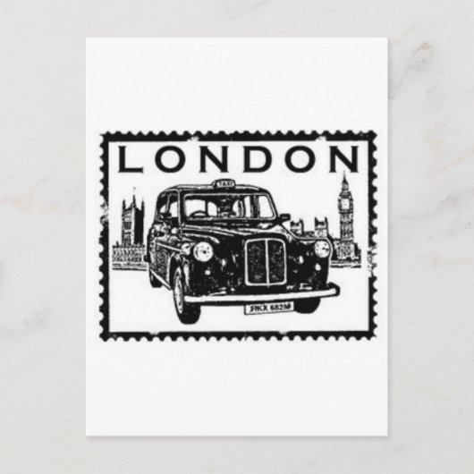 London Taxi Briefkaart (Voorkant)