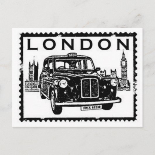 London Taxi Briefkaart (Voorkant)