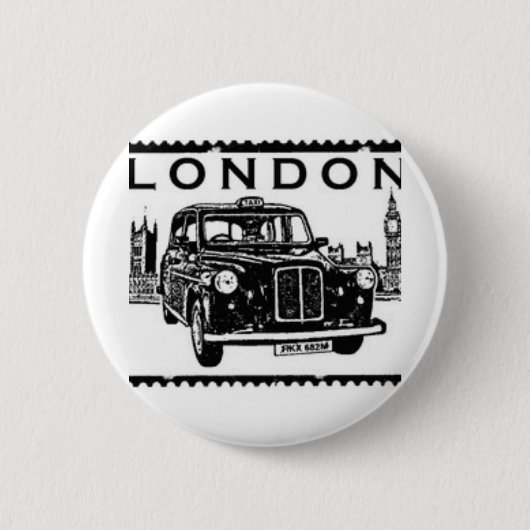 London Taxi Ronde Button 5,7 Cm (Voorkant)