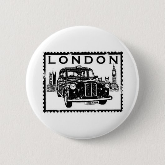 London Taxi Ronde Button 5,7 Cm (Voorkant)