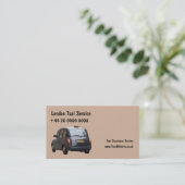 London Taxi Visitekaartjes (Staand voorkant)