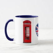 London Telefoonbox Union Jack Hart Britse Mok (Links)