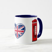London Telefoonbox Union Jack Hart Britse Mok (Voorkant rechts)