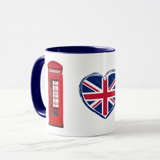 London Telefoonbox Union Jack Hart Britse Mok (Voorkant links)