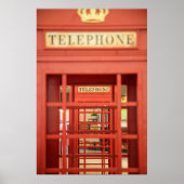 London Telephone Booth Poster (Voorkant)