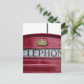 London Telephone Booth Red Briefkaart (Staand voorkant)