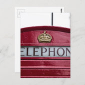 London Telephone Booth Red Briefkaart (Voorkant / Achterkant)