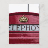 London Telephone Booth Red Briefkaart (Voorkant)