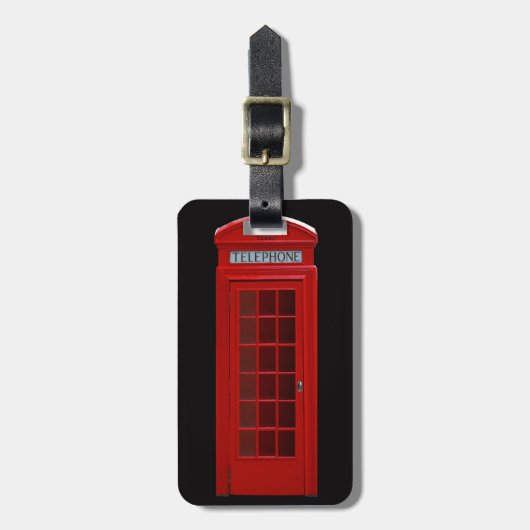 London Telephone box Bagagelabel (Voorkant verticaal)