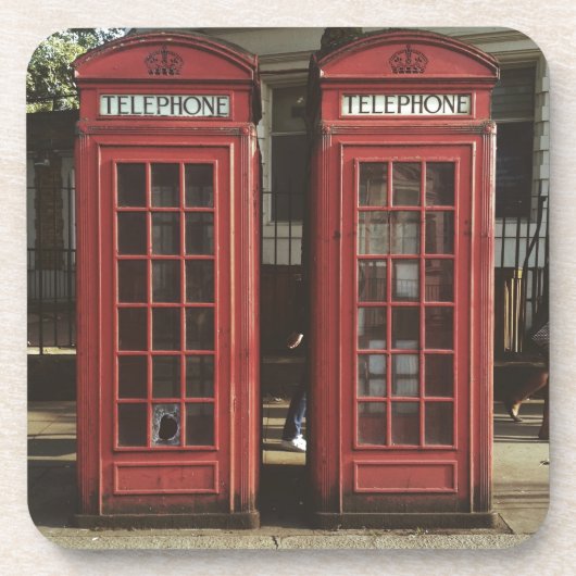 London Telephone Box Bier Onderzetter (Voorkant)
