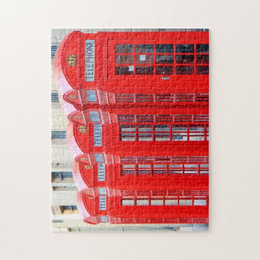 London Telephone Box. Legpuzzel (Verticaal)