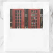 London Telephone Box Rechthoekige Sticker (Tas)