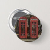 London Telephone Box Ronde Button 5,7 Cm (Voorkant /achterkant)