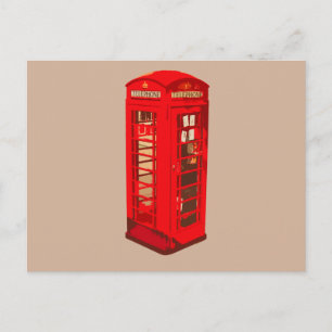 London Telephone Cell Briefkaart
