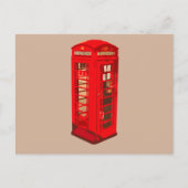 London Telephone Cell Briefkaart (Voorkant)