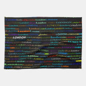 London Text Design I Kitchen Towel Theedoek (Horizontaal)
