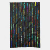 London Text Design I Kitchen Towel Theedoek (Verticaal)