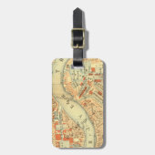 London Thames Map Bagagelabel (Voorkant verticaal)