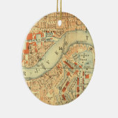 London Thames  Map Keramisch Ornament (Rechts)
