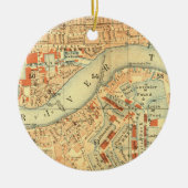 London Thames  Map Keramisch Ornament (Voorkant)