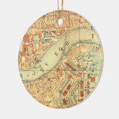 London Thames  Map Keramisch Ornament (Links)