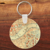 London Thames  Map Sleutelhanger (Voorkant)