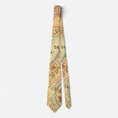 London Thames  Map Stropdas (Voorkant)