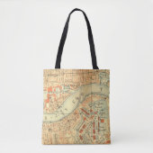 London Thames Map Tote Bag (Voorkant)