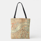 London Thames  Map Tote Bag (Achterkant)
