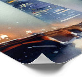 London-The Shard (C), Waterverf Poster (Hoek)