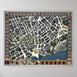  London Theatierkaart 1915 Poster