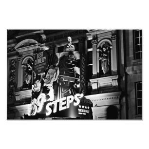London Theatre Piccadilly (1843 zwart-wit)  Foto Afdruk