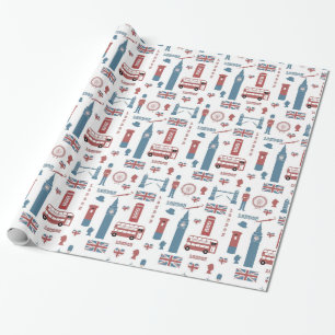 London Thed Gift Wrap Cadeaupapier
