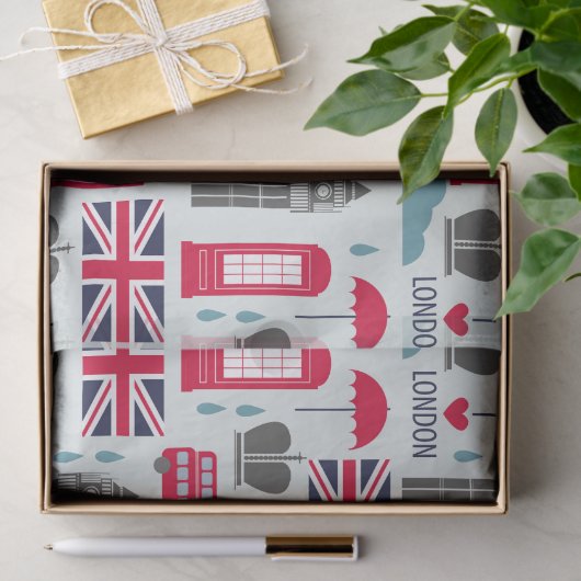 London Thed Tissue Paper Tissuepapier (Geschenk)