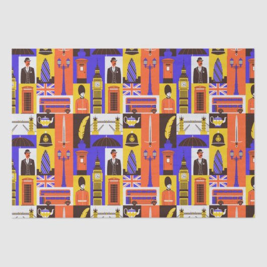 London Thed Tissue Paper Tissuepapier (Voorkant)