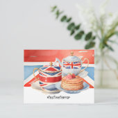 London thee tijd briefkaart (Staand voorkant)