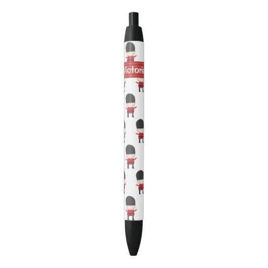 London Theme Name Guards Zwarte Inkt Pen (Voorkant Verticaal)