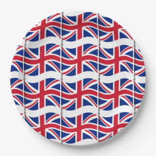 London Theme Party Union Jack Paper Borden Papieren Bordje