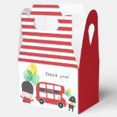 London Theme Red Double-decker Bus Kinder Party Bedankdoosjes (Geopend)