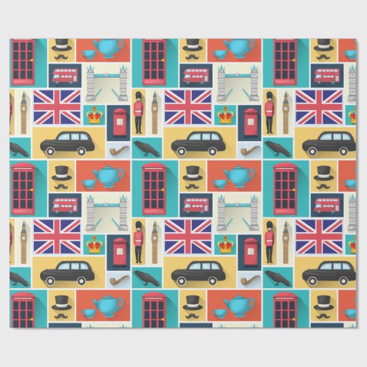 London Thgerespecteerd Cadeaupapier (Vlak)