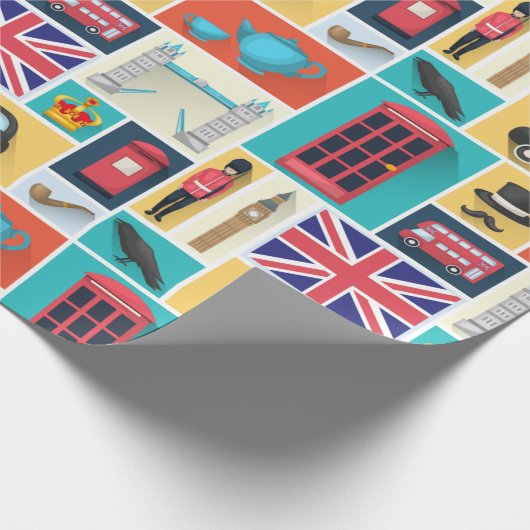 London Thgerespecteerd Cadeaupapier (Hoek)