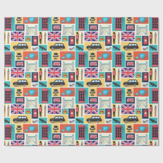 London Thgerespecteerd Cadeaupapier (Vlak)