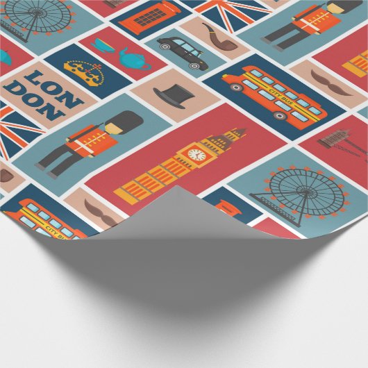 London Thgerespecteerd Cadeaupapier (Hoek)