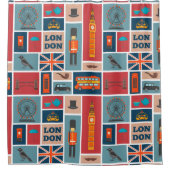 London Thgerespecteerd Douchegordijn (Voorkant)